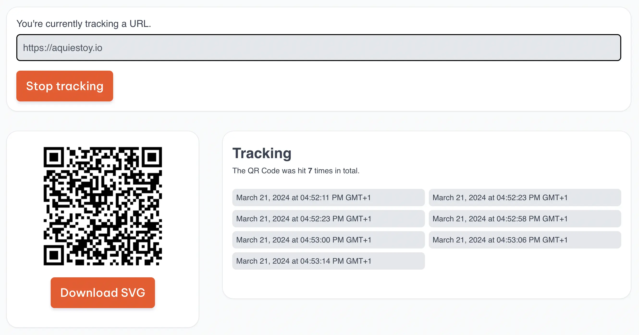 Cover Free QR Code Tracking